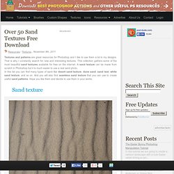 Over 50 Sand Textures Free Download