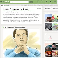 3 Ways to Overcome Laziness