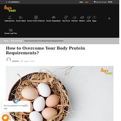 How to Overcome Your Body Protein Requirements?