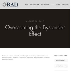 Overcoming the Bystander Effect — The RAD Group