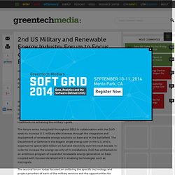2nd US Military and Renewable Energy Industry Forum to Focus on Overcoming DoD Procurement Process : Greentech Media