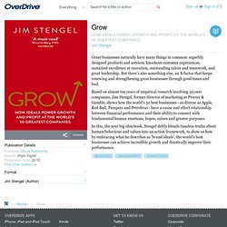 Grow by Jim Stengel · OverDrive: eBooks, audiobooks and videos for libraries
