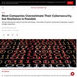 Most Companies Overestimate Their Cybersecurity, but Resilience Is Possible