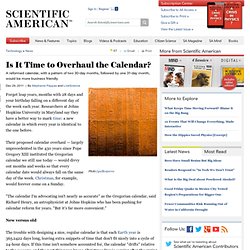 Is It Time to Overhaul the Calendar?