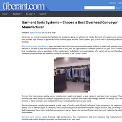 Choose the Best Overhead Conveyor Manufacturer