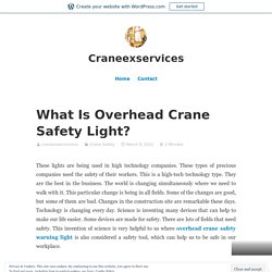 What Is Overhead Crane Safety Light?