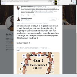 Gordon Freeman auf Twitter: "en binnen zo'n 'cultuur' is 't goedkeuren van 'n wet die volgens de destijdse planning 1 miljard per jaar vanuit de beursen van hun studenten zou overhevelen naar die van hun Old Boys HO BabyBoomers netwerkje (héél OCWbudget n