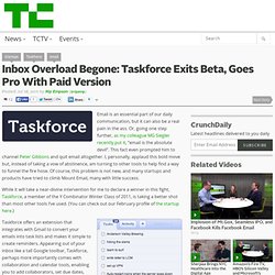Inbox Overload Begone: Taskforce Exits Beta, Goes Pro With Paid Version