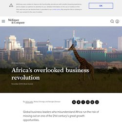 The overlooked revolution for business in Africa