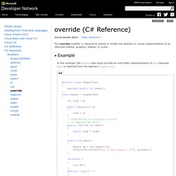 override (C#)