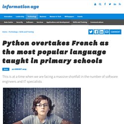 Python overtakes French as the most popular language taught in primary schools