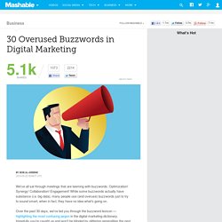 30 Overused Buzzwords in Digital Marketing