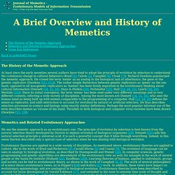 Overview of memetics