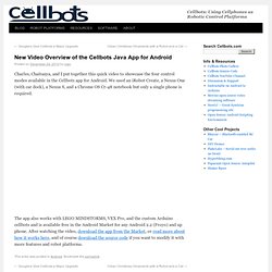 New Video Overview of the Cellbots Java App for Android