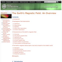 An Overview of the Earth's Magnetic Field