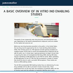 A Basic Overview Of In Vitro IND Enabling Studies