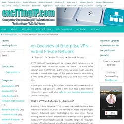 An Overview of Enterprise VPN – Virtual Private Network
