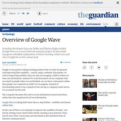 Overview of Google Wave