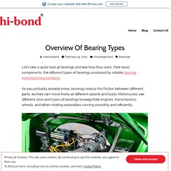 Overview Of Bearing Types – hibondbearings