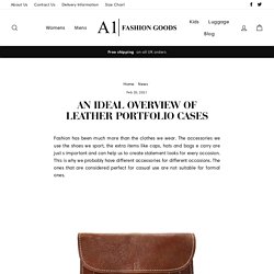 An Ideal Overview of Leather Portfolio Cases