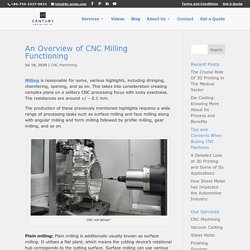 An Overview of CNC Milling Functioning