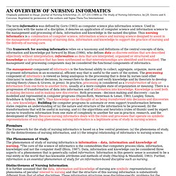 An Overview of Nursing Informatics
