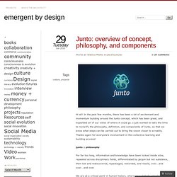 Junto: overview of concept, philosophy, and components