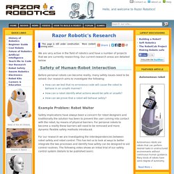 Overview of Razor Robotic's research - Razor Robotics