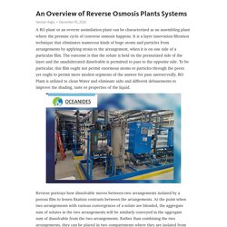 What is the principal Reverse Osmosis System?