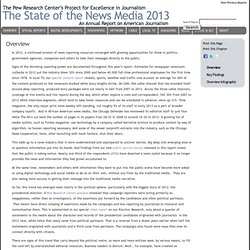 The State of the News Media 2013