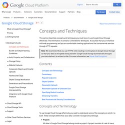 API Overview - Google Cloud Storage - Google Code