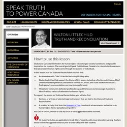 Overview - Wilton Littlechild - Speak Truth to Power Canada
