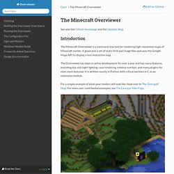 The Minecraft Overviewer