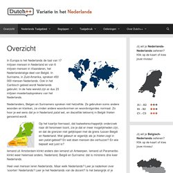 Overzicht – Dutch++