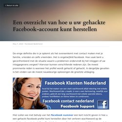 Een overzicht van hoe u uw gehackte Facebook-account kunt herstellen - Facebook Nederland