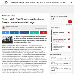 Cloud privé : OVHCloud sacré leader en Europe devant Atos et Orange