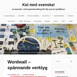 Övningar och uppgifter online – Kul med svenska!