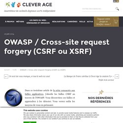 OWASP / Cross-site request forgery (CSRF ou XSRF)