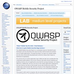 OWASP Mobile Security Project
