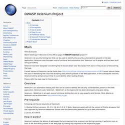 OWASP Xelenium Project