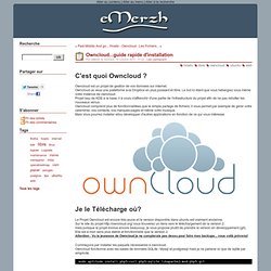 Owncloud...guide rapide d'installation