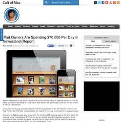 iPad Owners Are Spending $70,000 Per Day In Newsstand [Report