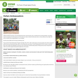 Oxfam Ambassadors