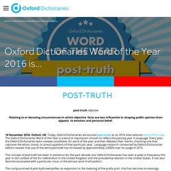 Oxford Dictionaries Word of the Year 2016 is...