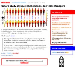 Oxford study says just shake hands, don't kiss strangers / Boing Boing