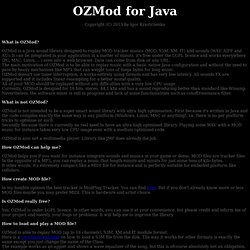 OZMod for Java
