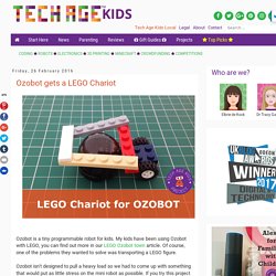 Ozobot gets a LEGO Chariot