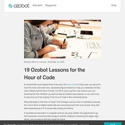 19 Ozobot Lessons for the Hour of Code