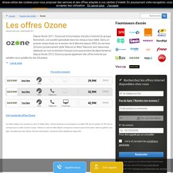 Ozone : toutes les offres Internet Ozone (fibre)