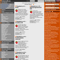 Přehled článků na Linuxsoft.cz v kategorii Raspberry π